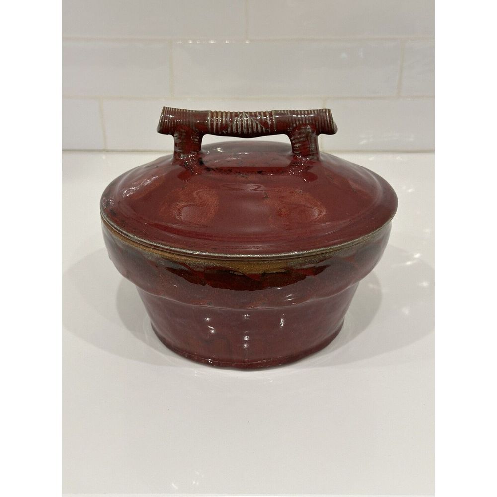 David Norton Handmade Pottery VEGETABLE‎ /  SEAFOOD STEAMER Signed